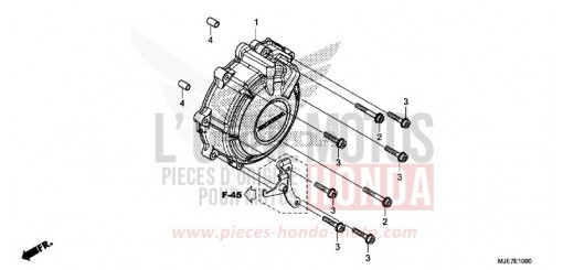 COUVERCLE DE GENERATRICE CBR650FAJ de 2018
